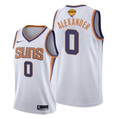 Nike Phoenix Suns #0 Ty-Shon Alexander Men's 2021 NBA Finals Bound Swingman Association Edition Jersey White Men's